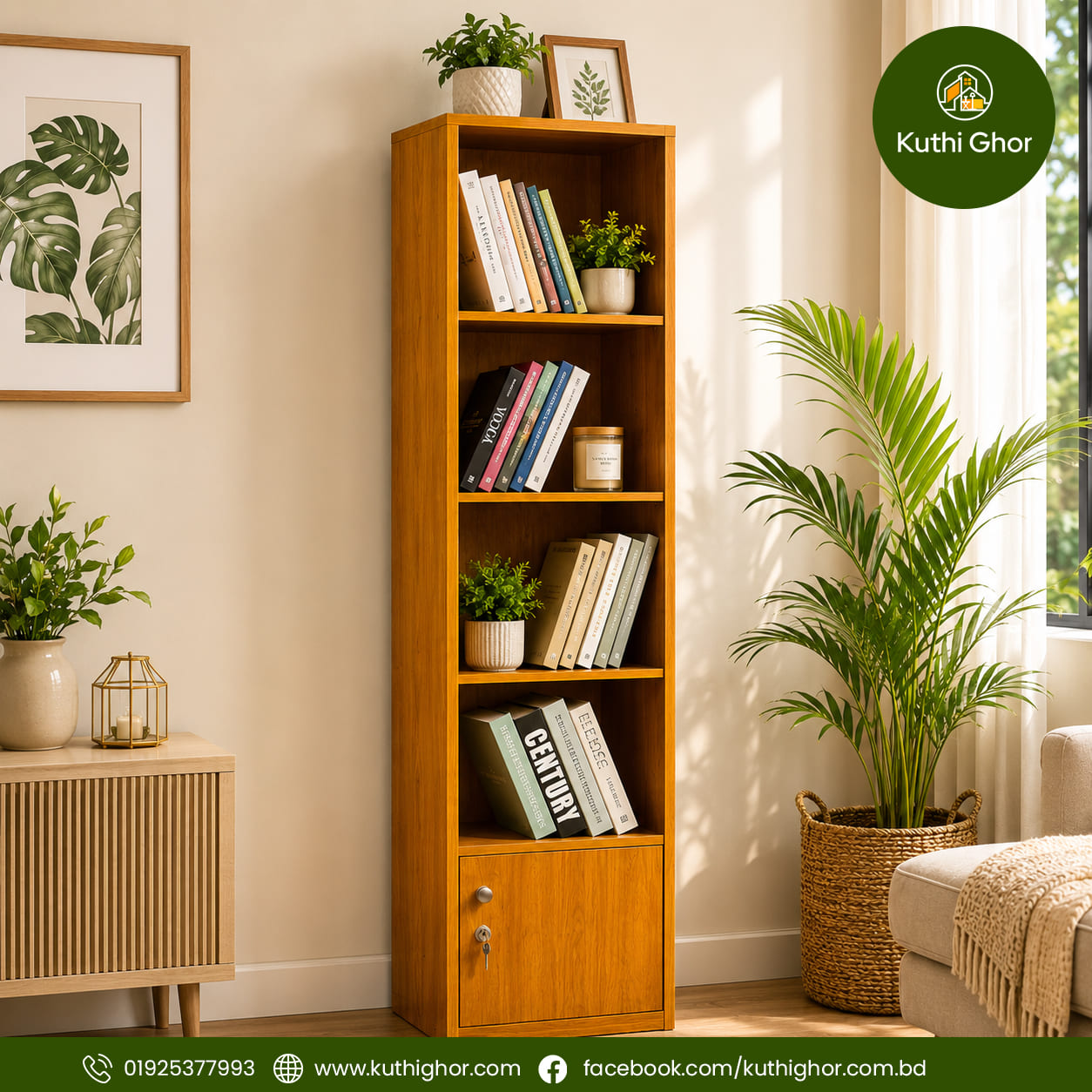 Bookshelf With Door - Image 2