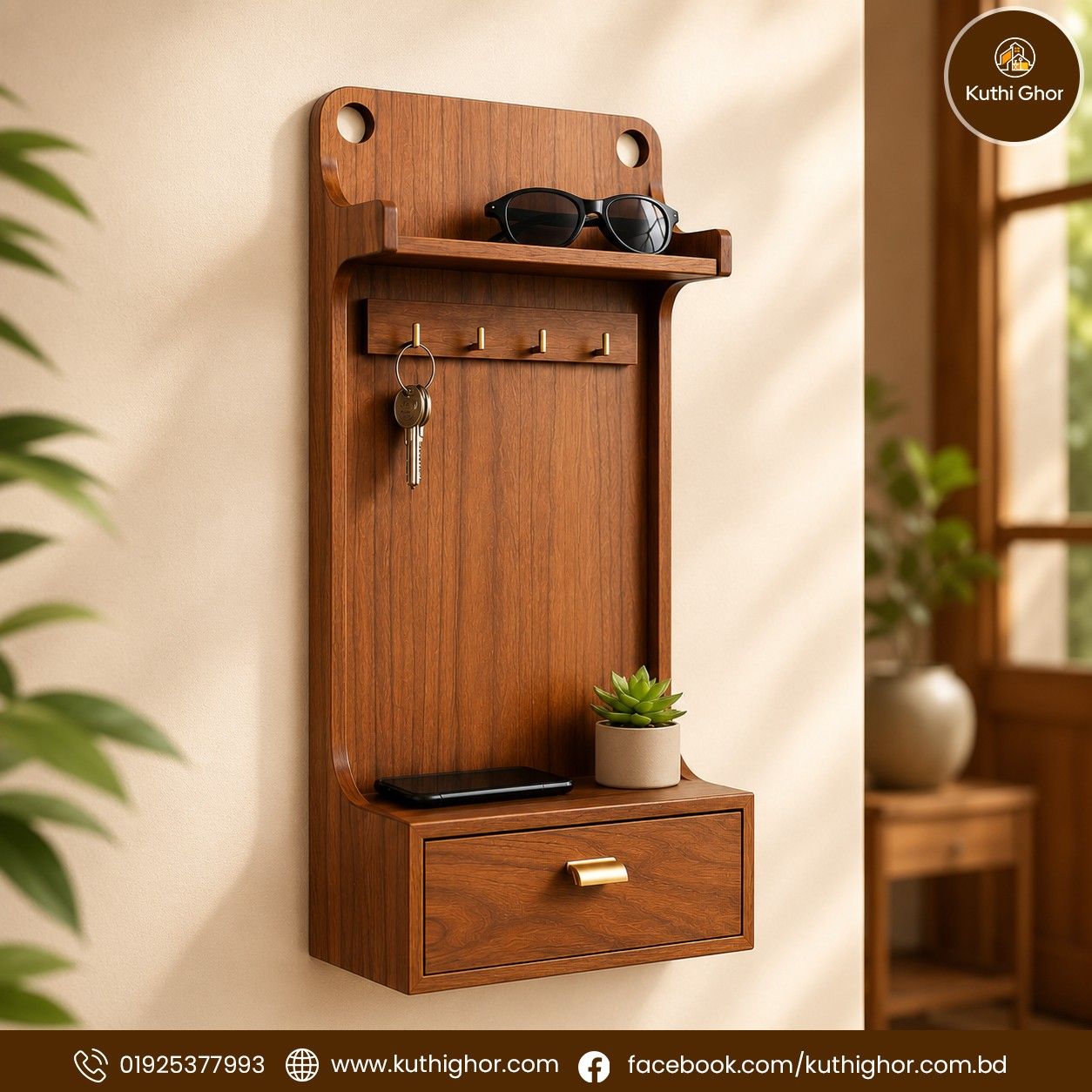 Wall Key Holder shelf - Image 4